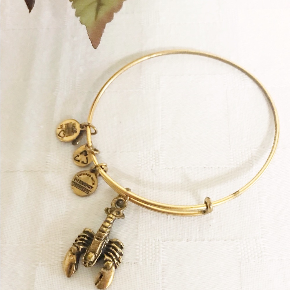 Alex and Ani Gold Lobster Bracelet